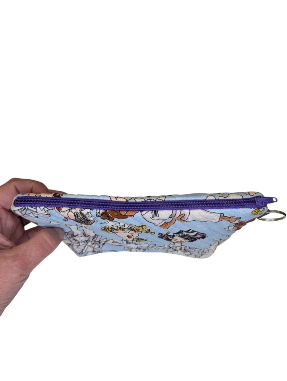 Nurse Cartoon Quilted Cosmetic Zip Pouch